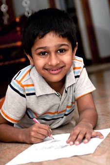 Homework Stock Photo