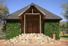 Stone Chapel With Thatch Roof Stock Image Stone Chapel With Thatch Roof Stock Image