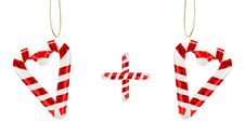 Hearts From Candy Canes Stock Image Hearts From Candy Canes Stock Image