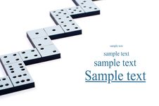 Domino Pieces In A Line Or Zigzag Stock Photo Domino Pieces In A Line Or Zigzag Stock Photo