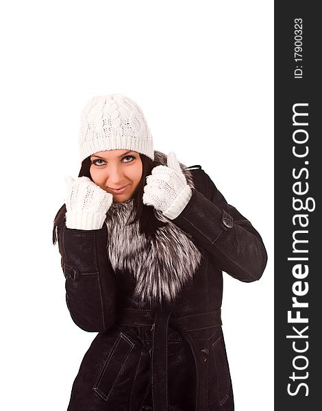 Woman With Winter Clothes