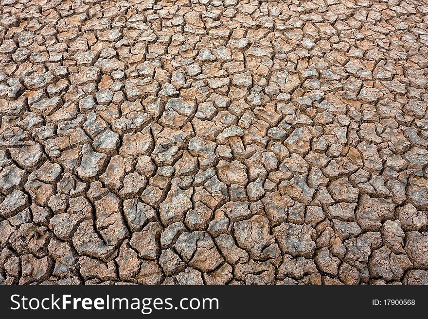 Dry soil on the Galapagos Islands. Dry soil on the Galapagos Islands