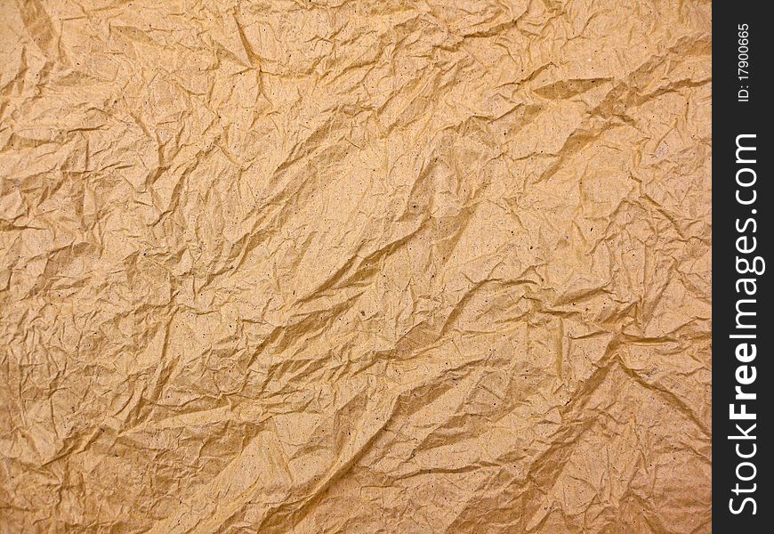 Crushed paper background and texture