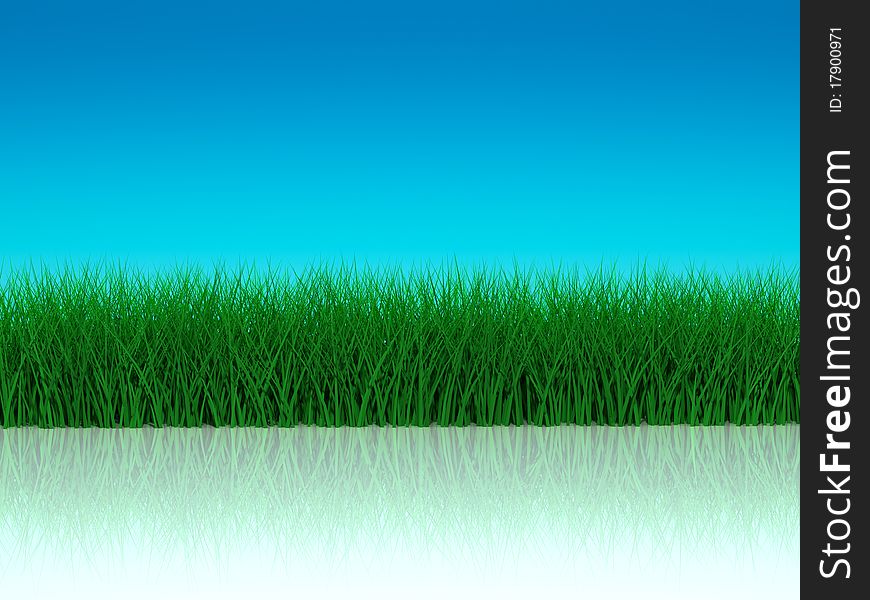 Grass with realistic reflections