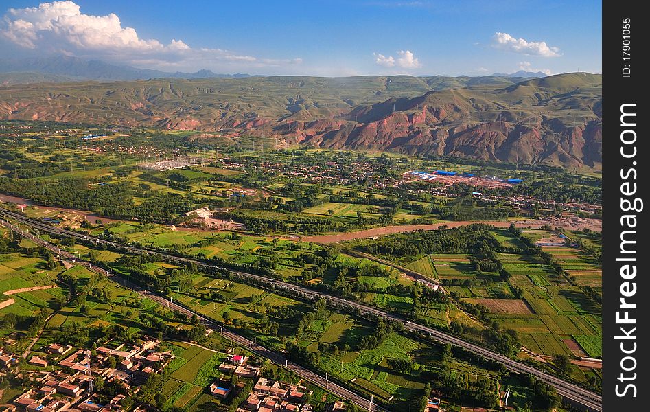 Look At China From Airborne ï¼ŒEarthï¼ŒFarmland