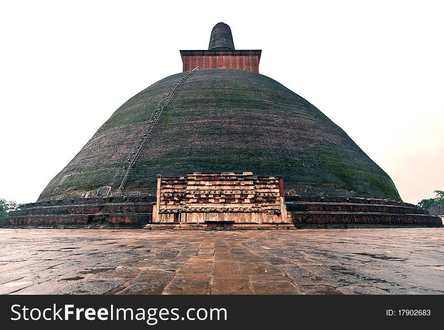 An ancient Buddhist temple in srilanka. An ancient Buddhist temple in srilanka