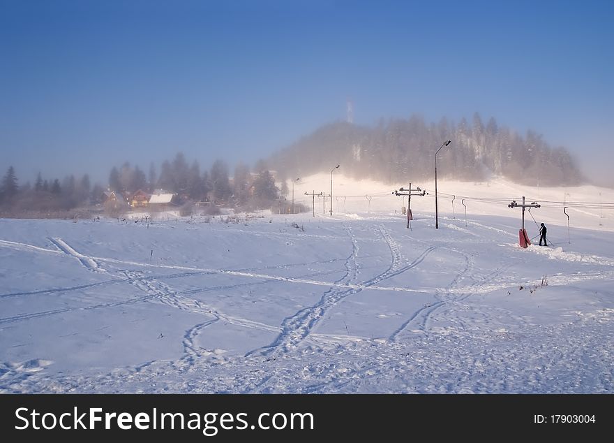 Rest on a winter resort in Slovakia. Rest on a winter resort in Slovakia