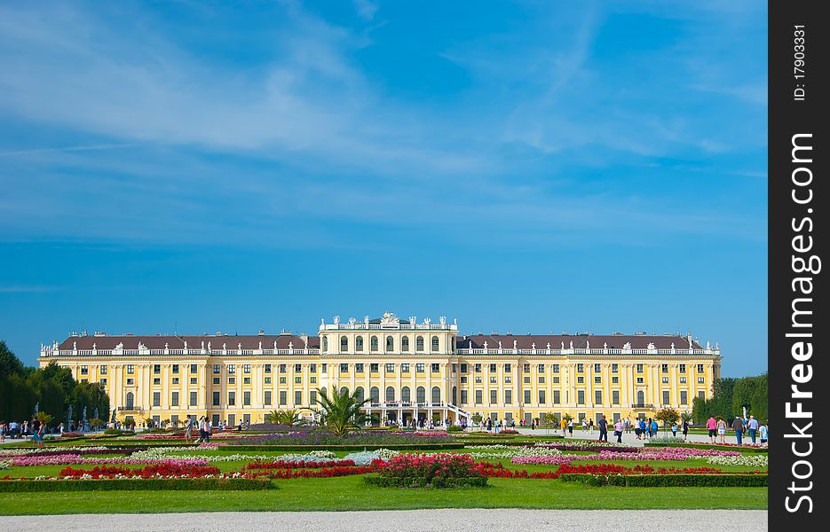 Schoenbrunn Palace in Vienna