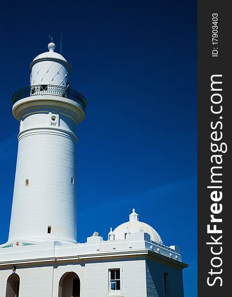 Picture taken at Vaucluse, close from Sydney. The white Macquarie lighthouse was built in 1818.