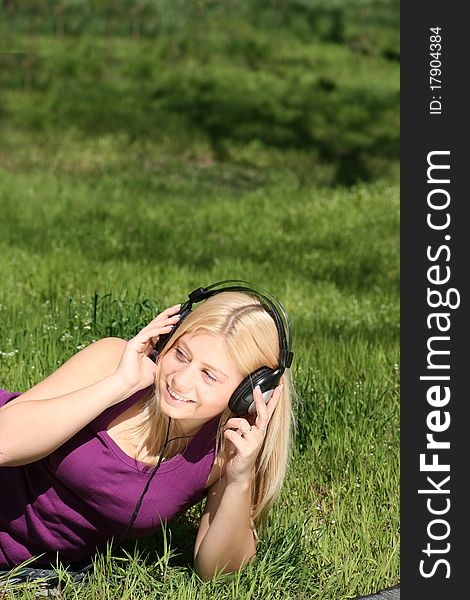 Girl listen to music