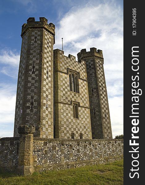 Small castle building on summer's day in Arundel, Sussex. Small castle building on summer's day in Arundel, Sussex