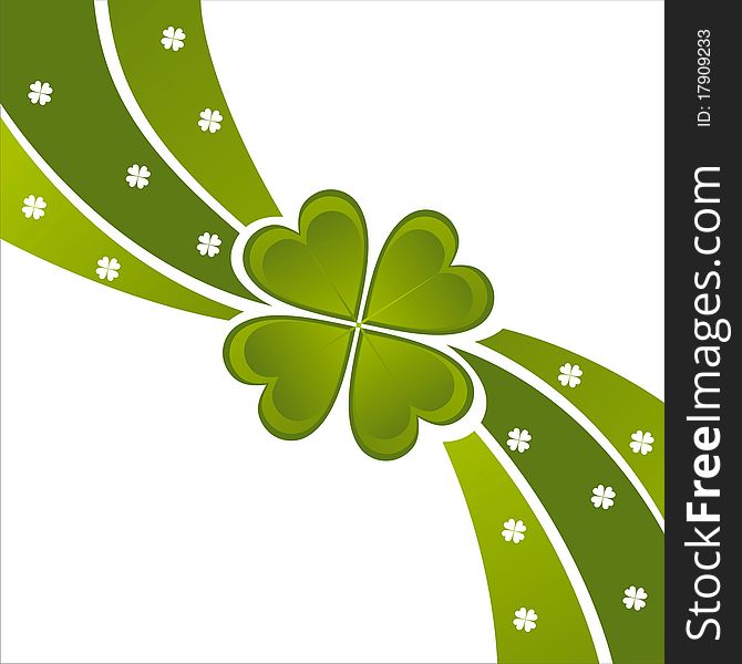 St. patrick's day background with clover