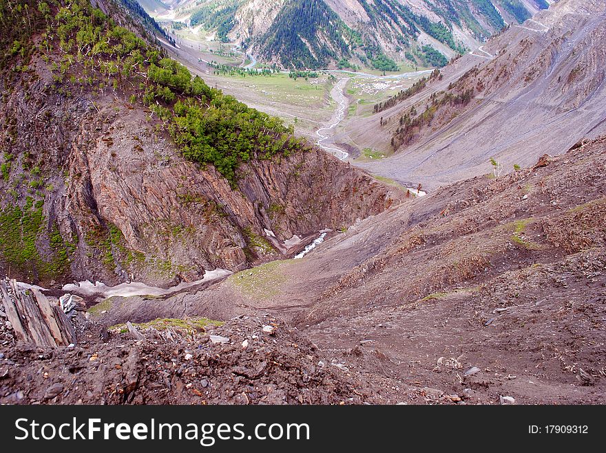 Unique mountain color in Ladakh