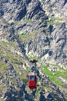 Red Cableway Stock Images