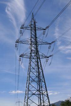 High Voltage Power Line Stock Photo High Voltage Power Line Stock Photo
