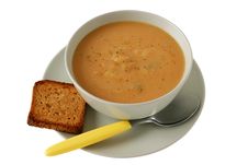 Vegetable Soup With Toast Royalty Free Stock Photography Vegetable Soup With Toast Royalty Free Stock Photography