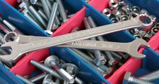 Spanners, Bolts And Nuts Royalty Free Stock Images Spanners, Bolts And Nuts Royalty Free Stock Images