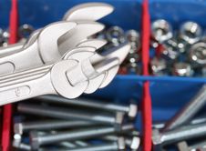Spanners, Bolts And Nuts Stock Photo Spanners, Bolts And Nuts Stock Photo