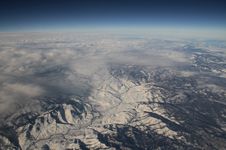 Snow Covered Rockies Royalty Free Stock Photography Snow Covered Rockies Royalty Free Stock Photography