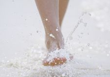 Foot Splash Stock Photo Foot Splash Stock Photo
