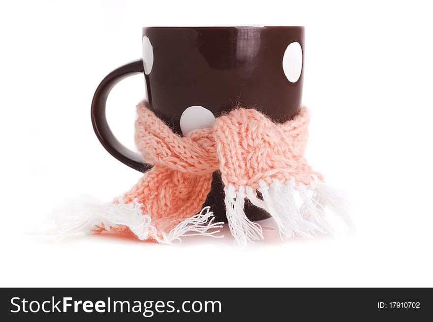 Cup Wrapped In Scarf