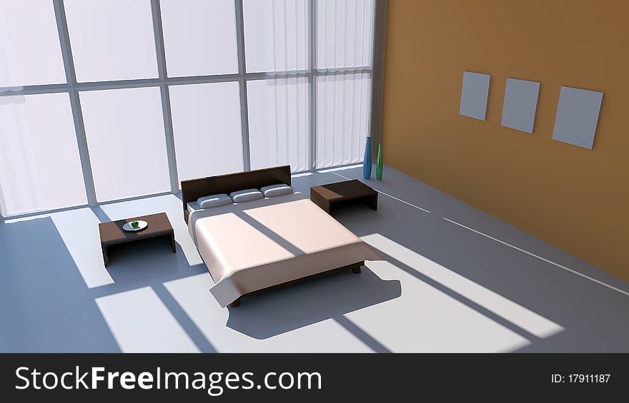 Modern Interior Of Bedroom