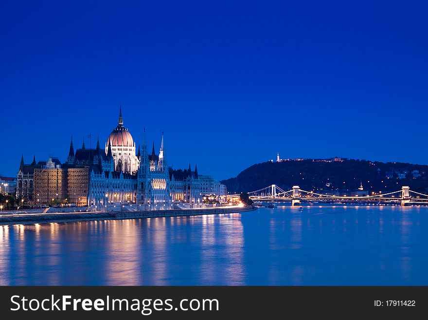 Night lights in Budapest-Hungary-Europe