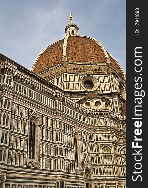 Architectural Detail of Piazza del Duomo in Florence, Italy. Architectural Detail of Piazza del Duomo in Florence, Italy