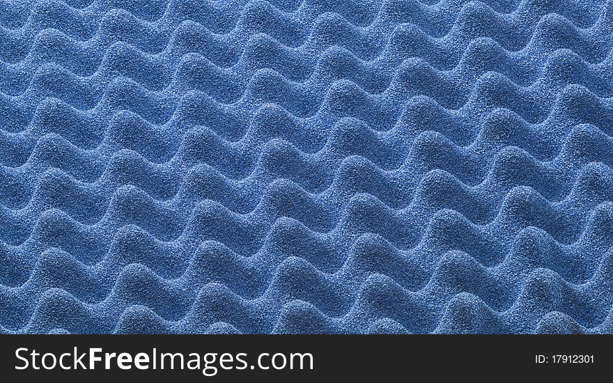 Blue plastic insulating material, forming a texture macro photography. Blue plastic insulating material, forming a texture macro photography