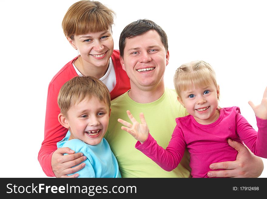 Portrait of siblings and their parents looking at camera. Portrait of siblings and their parents looking at camera
