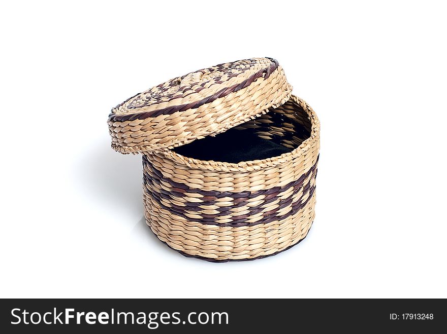 A basket, isolated on white