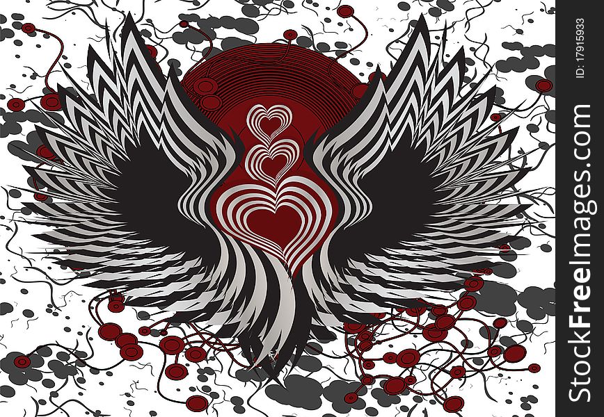 Winged hearts