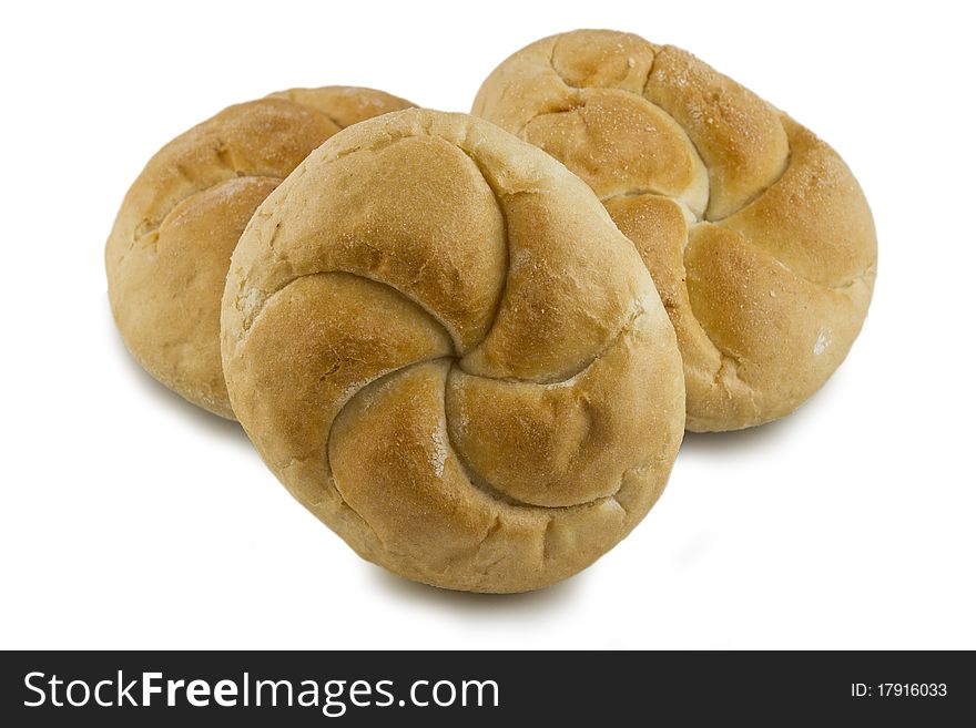 Bread rolls buns isolated on white. Bread rolls buns isolated on white