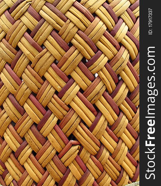 Close-up pattern on bamboo wall