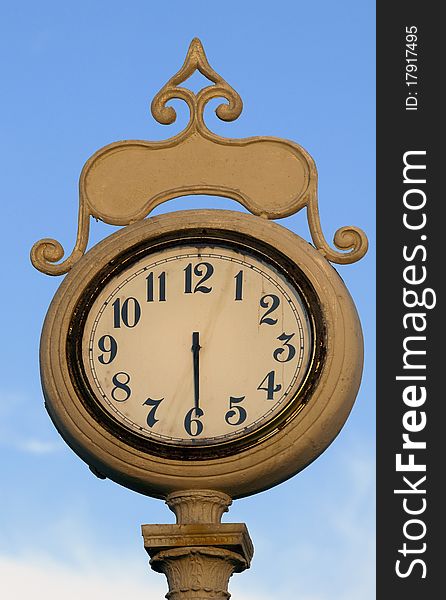 Old street clock