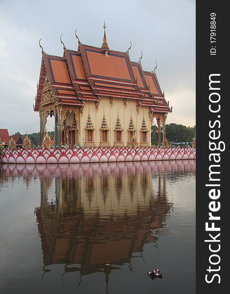 Shadow image of temple in Thailand. Shadow image of temple in Thailand.