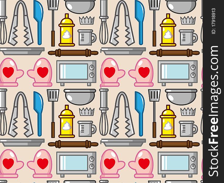 Seamless Baking Pattern