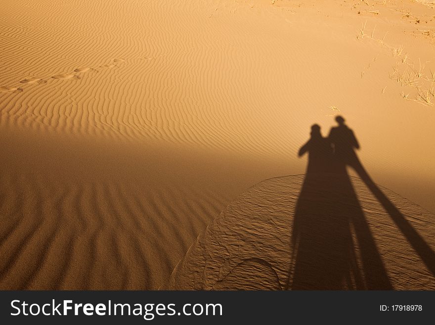 Dune on the dry desert. Dune on the dry desert.