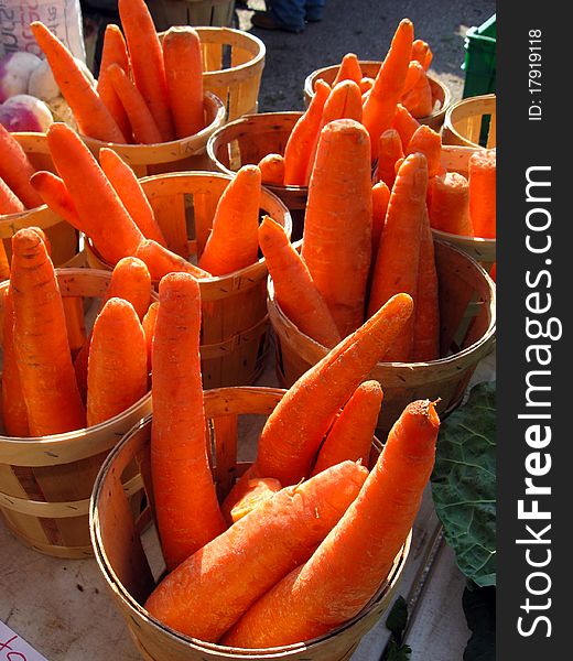 Carrots In Baskets