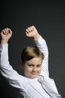 Successful Young Manager Winning Stock Images