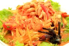 Thai Papaya Salad Royalty Free Stock Photos
