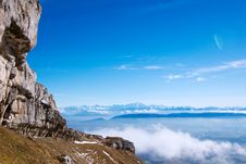 View On Mont-Blanc Massive Royalty Free Stock Photo View On Mont-Blanc Massive Royalty Free Stock Photo