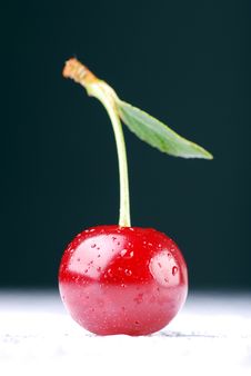 A Single Cherry Stock Photography