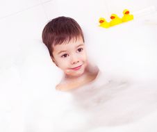 Boy Taking A Bath Stock Image Boy Taking A Bath Stock Image