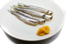 Freh Small Scale Fish With Caviar Stock Image Freh Small Scale Fish With Caviar Stock Image