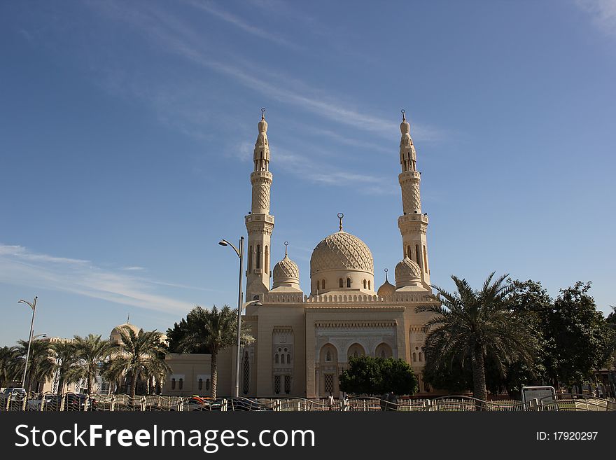 Jumeirah Mosque is an impressive mosque in the Jumeirah locale of Dubai