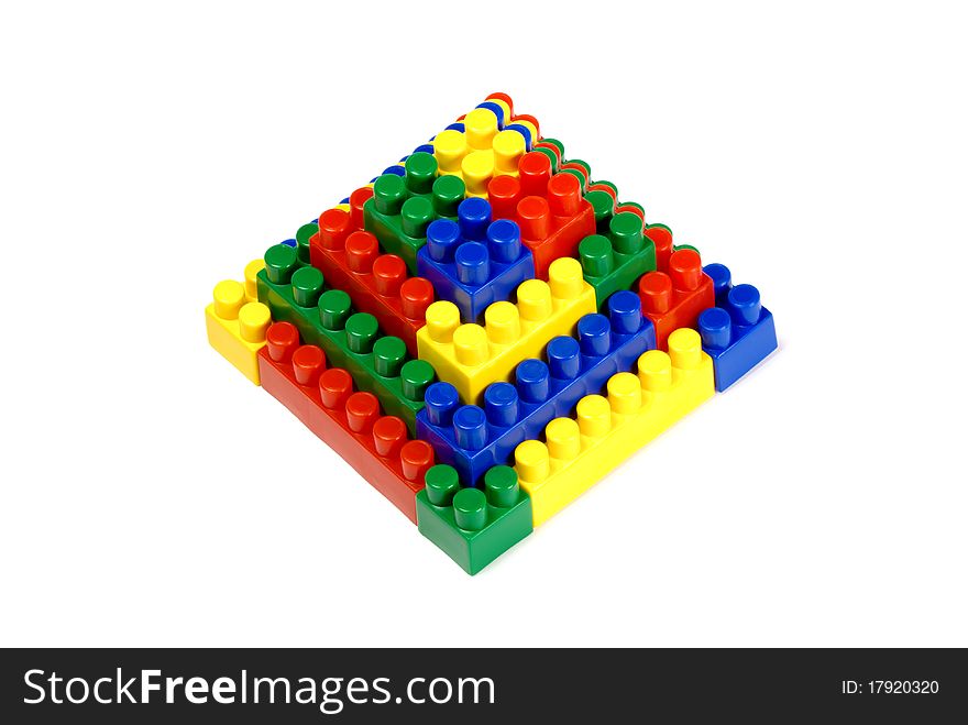 Toy Building Blocks - A Pyramid