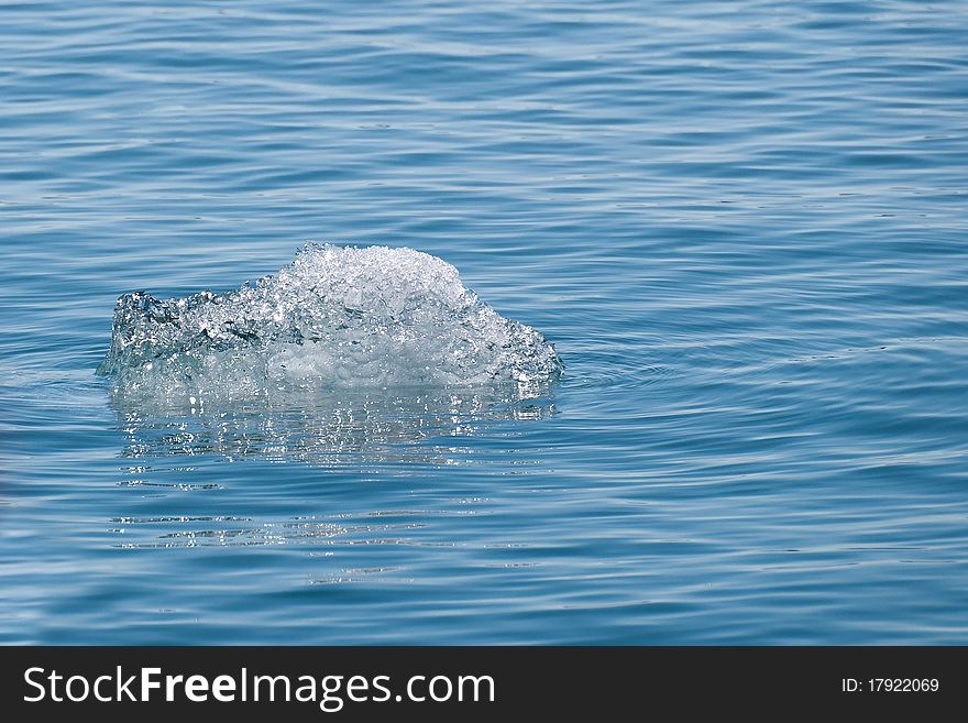 Iceberg and transparency of the lake in Iceland Jokulsarlon. Iceberg and transparency of the lake in Iceland Jokulsarlon