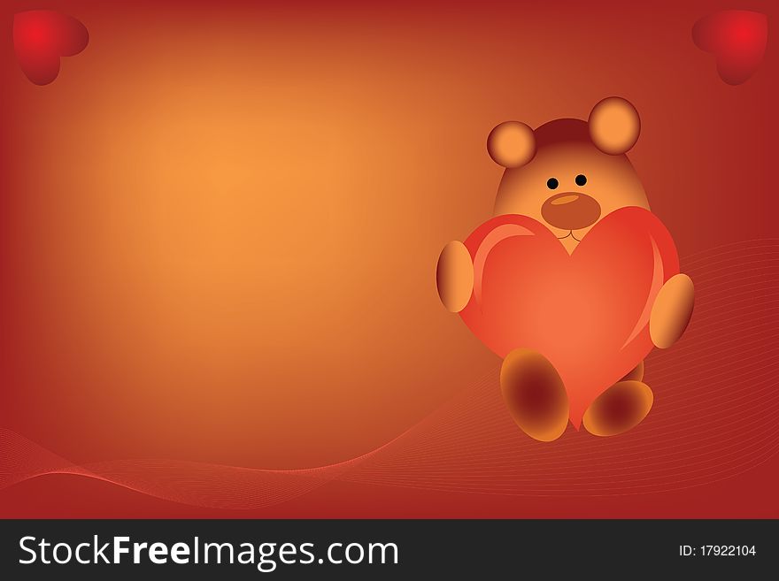 Bear with a big heart