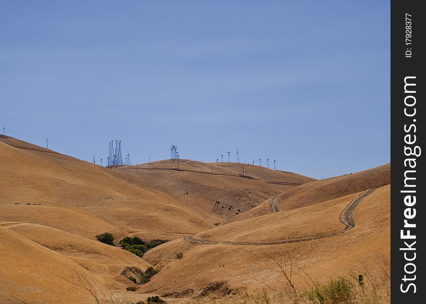 Windmill, USA, country road